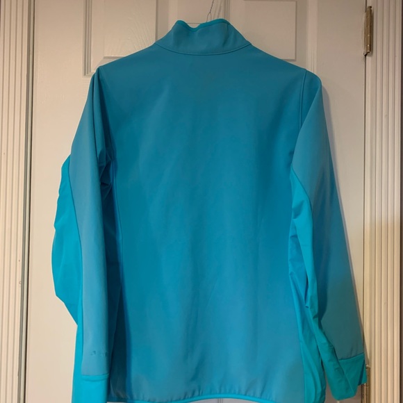 Patagonia Blue Womens Full Zip Jacket Polartec Windbloc Size Large - Picture 2 of 11